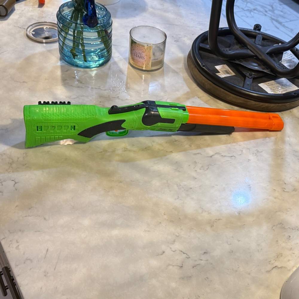 Green and Orange Toy Gun